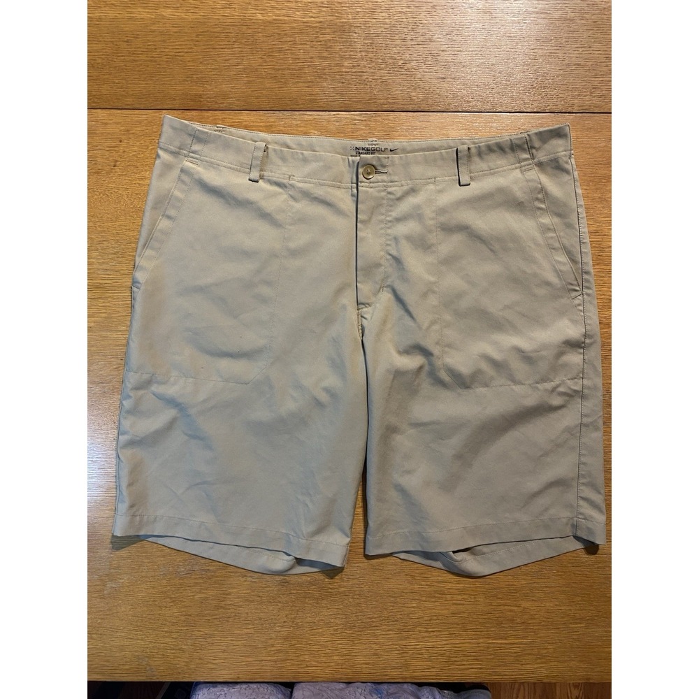 Nike Shorts Mens 38 Beige Golf Performance Standard Chino Dri Fit Hiking Classic